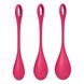 Набір йоні намистин Satisfyer Yoni Power 1 Red, діаметр 2-2,5-3см, вага 22-46-74гр 103446 фото 3