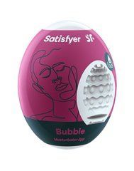 Самозмащувальний мастурбатор-яйце Satisfyer Masturbator Egg Bubble, одноразовий, не потребує змазки 103418 фото