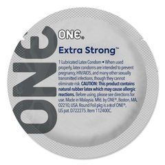 Презерватив ONE Extra Strong, 1 шт, розширена форма, зі змазкою, підходить для анального сексу 109827 фото