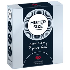 Презервативы Mister Size - pure feel - 60 (3 condoms), толщина 0,05 мм 105950 фото