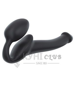 Безремневой страпон Strap-On-Me Black S, полностью регулируемый, диаметр 2,7см 101859 фото