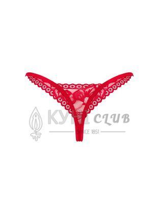 Кружевные стринги Obsessive Lacelove thong M/L Red, низкая посадка 106664 фото
