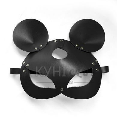 Кожаная маска мышки Art of Sex - Mouse Mask, цвет Черный 107664 фото
