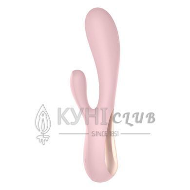 Смарт вібратор-кролик Satisfyer Mono Flex Mauve, 2 мотори, керування через інтернет 101098 фото