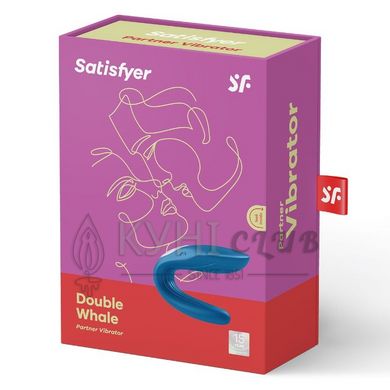 Вібратор для пар Satisfyer Double Whale з двома моторчиками 109386 фото