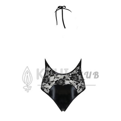 Боді з дуже глибоким декольте Passion DARYL BODY S/M, black 109500 фото