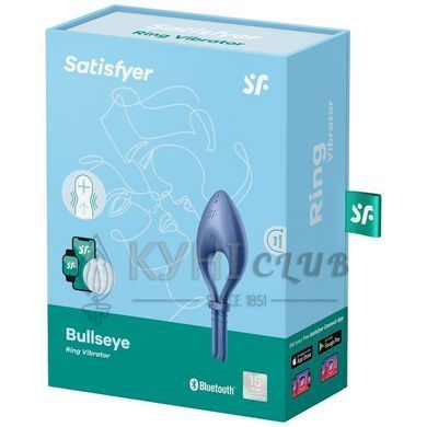 Екційне кільце Satisfyer Bullseye Blue 104085 фото