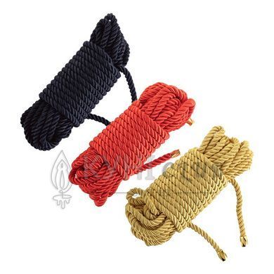 Мотузка для шибарі LOCKINK SEVANDA Shibari Pratice Rope, золотиста, 8 м, нейлон+бавовна 110040 фото