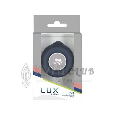 Подвійне ерекційне кільце LUX Active &ndash; Tug &ndash; Versatile Silicone Cock Ring 103464 фото