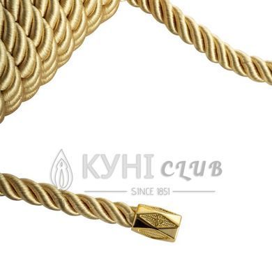 Мотузка для шибарі LOCKINK SEVANDA Shibari Pratice Rope, золотиста, 8 м, нейлон+бавовна 110040 фото