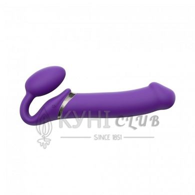 Безремінний страпон з вібрацією Strap-On-Me Vibrating Violet XL, діам. 4,5 см, пульт ДК, регульовани 100154 фото