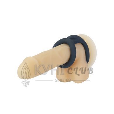Подвійне ерекційне кільце LUX Active &ndash; Tug &ndash; Versatile Silicone Cock Ring 103464 фото