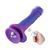 Фалоімітатор 8.2&Prime; з вібрацією для секс-машин Hismith Purple Silicone Dildo with Vibe, KlicLok 104194 фото