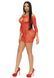 Сукня-сітка з сердечками Leg Avenue Heart net mini dress Red, зав&rsquo;язки, відкриті плечі, one size 105859 фото 8