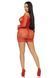 Сукня-сітка з сердечками Leg Avenue Heart net mini dress Red, зав&rsquo;язки, відкриті плечі, one size 105859 фото 6