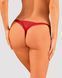 Кружевные стринги Obsessive Lacelove thong M/L Red, низкая посадка 106664 фото 2