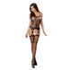 Бодистокинг Passion BS050 black, комбинезон, имитация чулок и пояса 109420 фото 5