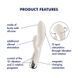 Вібратор-кролик з ротацією Satisfyer Spinning Rabbit 1 Beige, 3 мотори 109640 фото 7