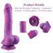 Фалоімітатор 8.2&Prime; з вібрацією для секс-машин Hismith Purple Silicone Dildo with Vibe, KlicLok 104194 фото 7