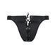 Мужские слипы на шнуровке Passion 044 SLIP BEN L/XL Black, экокожа, люверсы 105580 фото 5