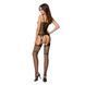 Бодистокинг Passion BS050 black, комбинезон, имитация чулок и пояса 109420 фото 1