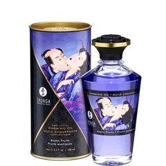 Розігрівальна олія Shunga Aphrodisiac Warming Oil – Exotic Fruits (100 мл) без цукру, смачна 109303 фото