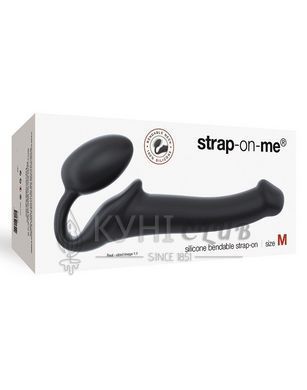 Безремневой страпон Strap-On-Me Black M, полностью регулируемый, диаметр 3,3см 101860 фото