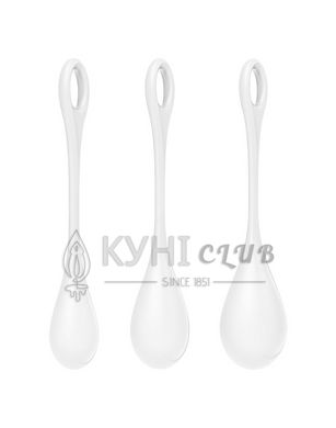 Набір йоні намистин Satisfyer Yoni Power 1 White, діаметр 2-2,5-3см, вага 22-46-74гр 104712 фото