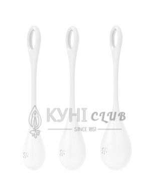 Набір йоні намистин Satisfyer Yoni Power 1 White, діаметр 2-2,5-3см, вага 22-46-74гр 104712 фото