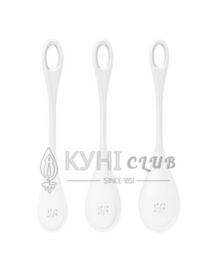 Набір йоні намистин Satisfyer Yoni Power 1 White, діаметр 2-2,5-3см, вага 22-46-74гр 104712 фото