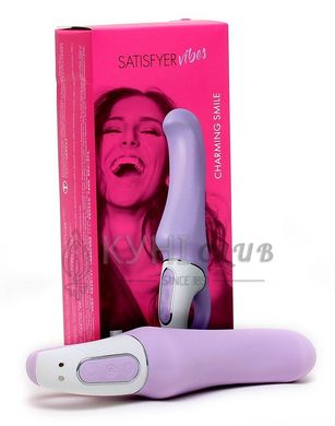 Потужний вібратор Satisfyer Vibes Charming Smile з гнучким стовбуром, літій силікон, 12 режимів 101217 фото