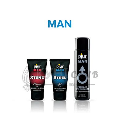 Гель для пеніса стимулювальний pjur MAN Steel Gel 50 ml з екстрактом паприки та ментолом 101301 фото