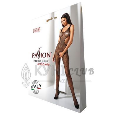 Еротичний бодістокінг з малюнком Passion BS085 black 102602 фото