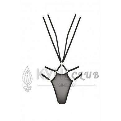 Открытое боди из стреп MEGGY black L/XL - Passion Exclusive 104378 фото