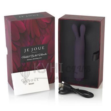 Вибратор с ушками Je Joue - Rabbit Bullet Vibrator Purple, глубокая вибрация 101126 фото