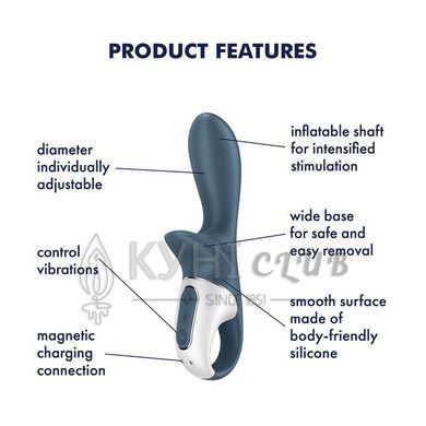 Анальний вібратор надувний Satisfyer Air Pump Booty 2 106276 фото