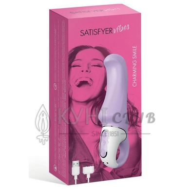 Потужний вібратор Satisfyer Vibes Charming Smile з гнучким стовбуром, літій силікон, 12 режимів 101217 фото