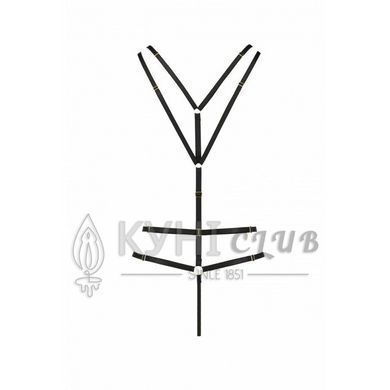 Открытое боди из стреп MEGGY black L/XL - Passion Exclusive 104378 фото