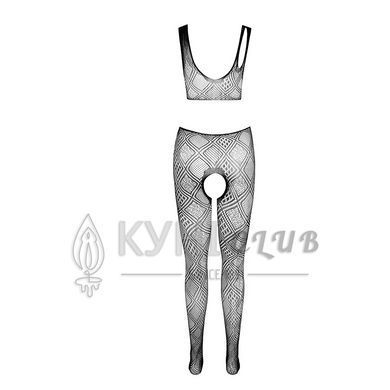 Еротичний бодістокінг з малюнком Passion BS085 black 102602 фото