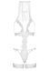 Костюм невесты Leg Avenue G-string teddy, veil & garter One size White, с открытой грудью 106598 фото 4