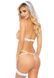 Костюм невесты Leg Avenue G-string teddy, veil & garter One size White, с открытой грудью 106598 фото 2