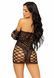 Leg Avenue 2 PC Tube dress and gloves OS Black 105860 фото 2