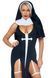 Костюм монашки-грішниці Leg Avenue Sultry Sinner M, сукня, головний убір, комір 107168 фото 1
