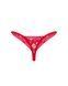 Кружевные стринги Obsessive Lacelove thong XL/2XL Red, низкая посадка 106665 фото 4