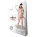 Бодістокінг Passion BS068 white, комбінезон, велика сітка, довгий рукав 109084 фото 5