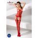 Бодістокінг Passion BS050 red, комбінезон, імітація панчох і пояса 109421 фото 4