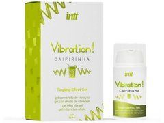 Рідкий вібратор Intt Vibration Caipirinha (15 мл), густий гель, дуже смачний, діє до 30 хвилин 109609 фото
