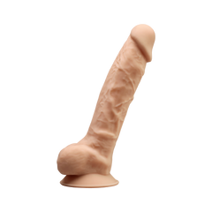 Фалоімітатор SilexD Vetus Flesh (MODEL 1 size 8in), двошаровий, силікон+Silexpan, діаметр 4,2см 101639 фото