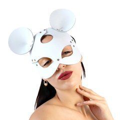 Кожаная маска мышки Art of Sex - Mouse Mask, цвет Белый 107666 фото