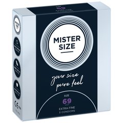 Презервативи Mister Size - pure feel - 69 (3 condoms), товщина 0,05 мм 105952 фото